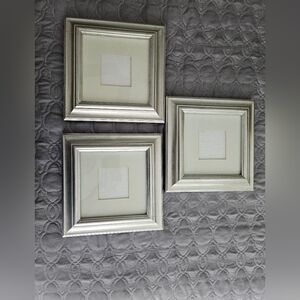 Set of Three Silver Square Picture Frames-Pottery Barn